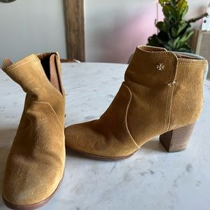 Brown Tory Burch Booties